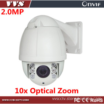 CMOS 1080P Onvif H. 264 Waterproof PTZ Surveillance Camera with 10X Optical Zoom